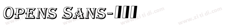 Opens Sans字体转换